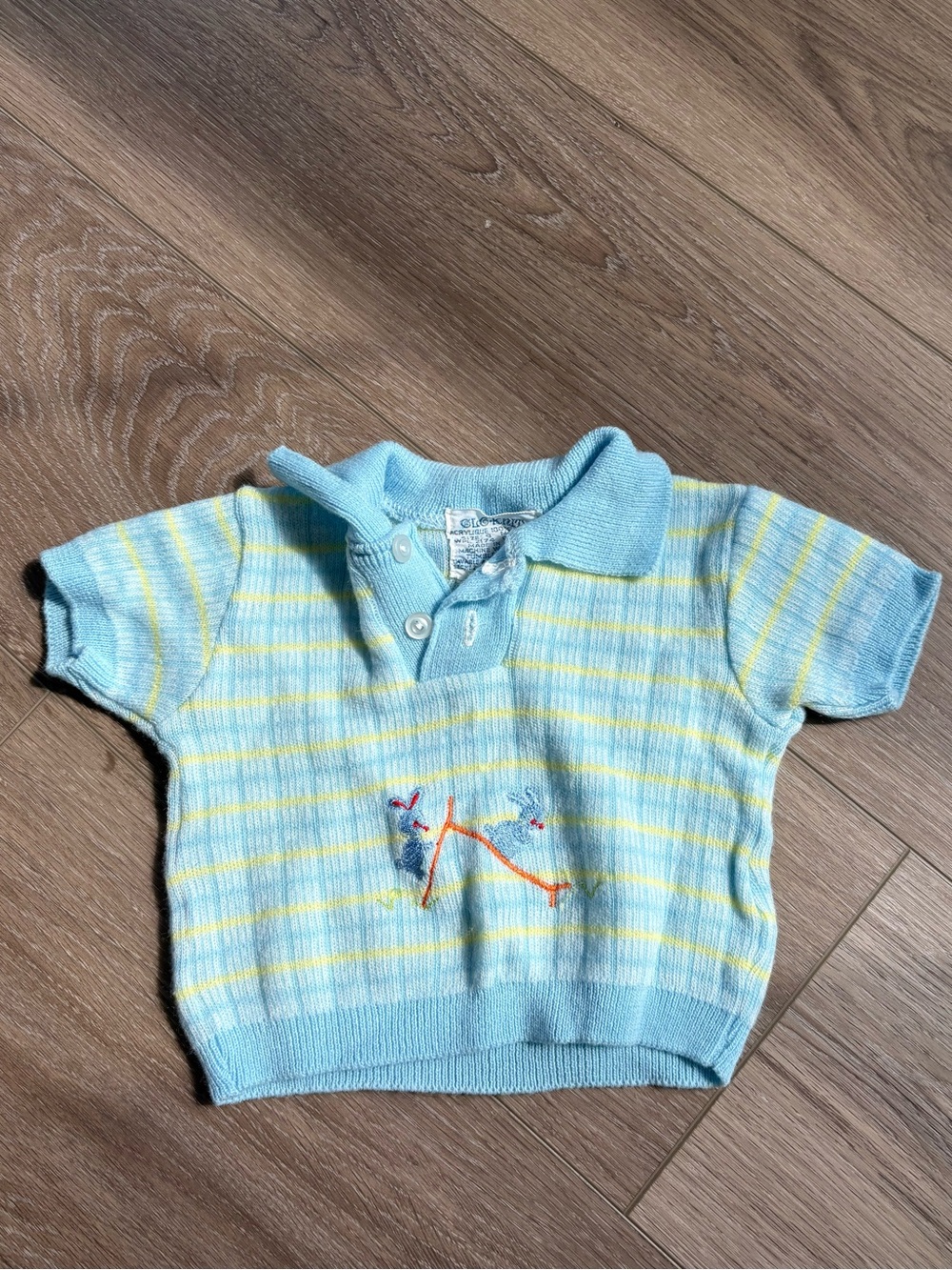 Vintage baby polo - bunnies